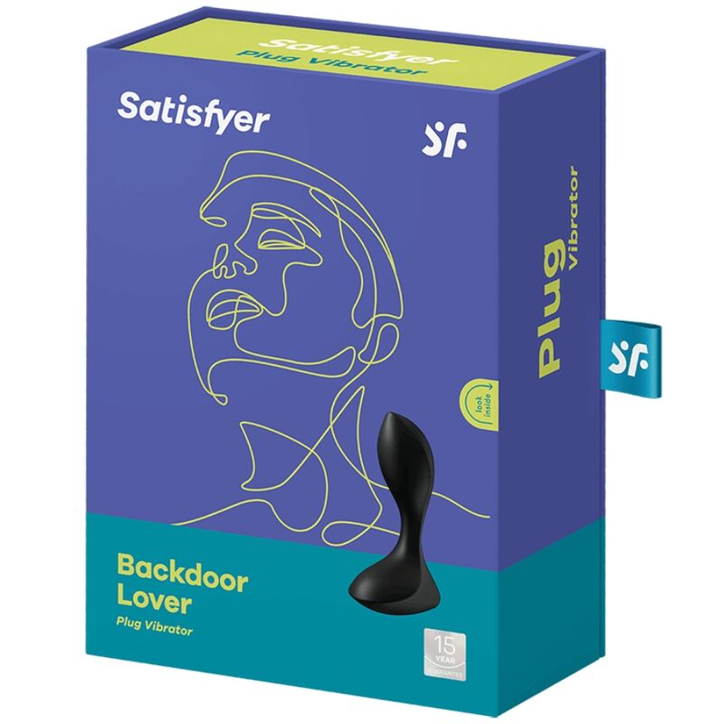 SATISFYER - BACKDOOR LOVER TRILLENDE PLUG ZWART
