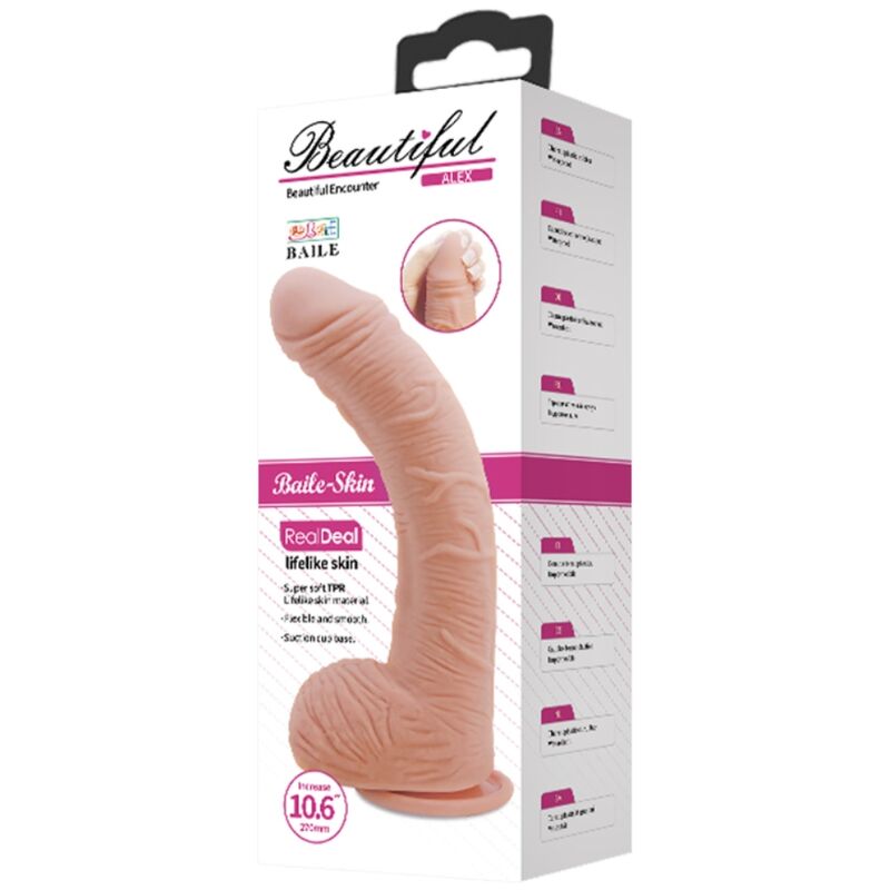 BAILE - ALEX REALISTISCHE HUIDSKLEURIGE DILDO 27 CM
