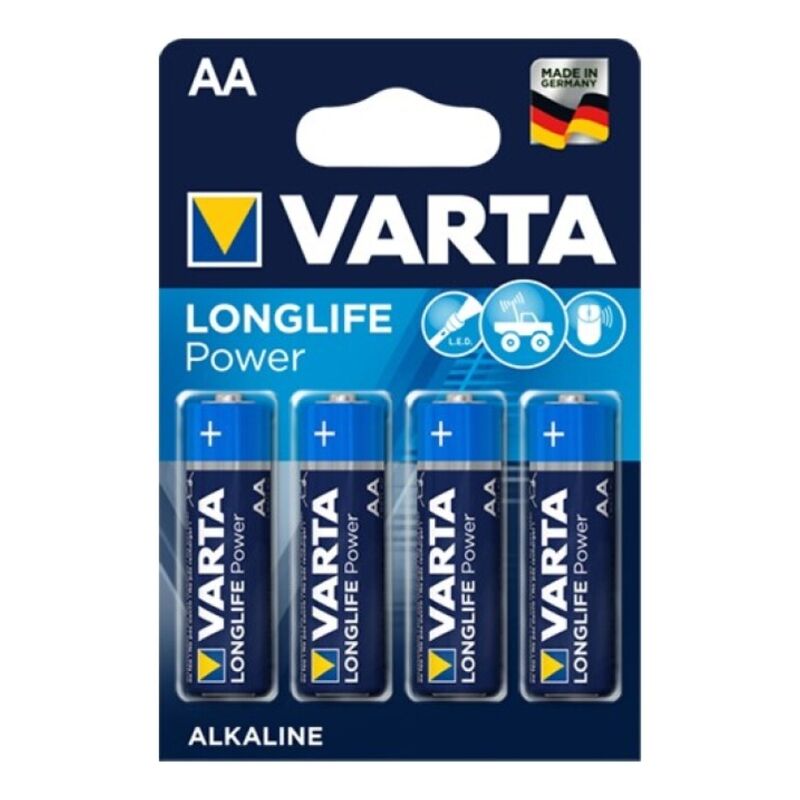 VARTA - LONGLIFE POWER ALKALINE BATTERIJ AA LR6 4 STUKS