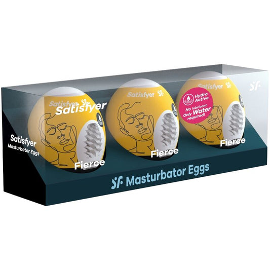 SATISFYER - 3 MASTURBATOR EGG FIERCE