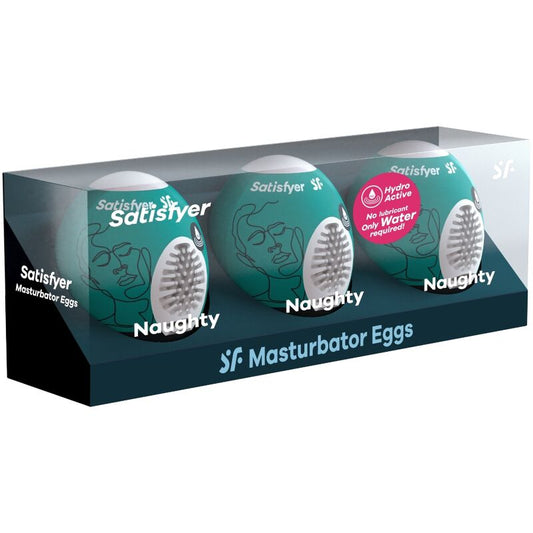 SATISFYER - 3 MASTURBATOR EGG NAUGHTY