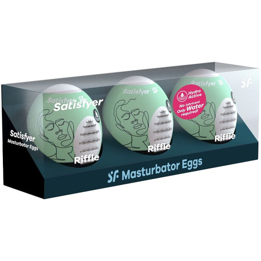 SATISFYER - 3 MASTURBATOR EGG's RIFFLE