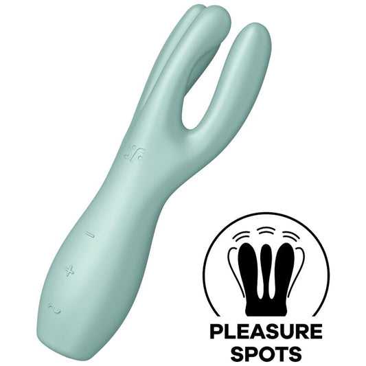 SATISFYER - THREESOME 3 VIBRATOR GROEN
