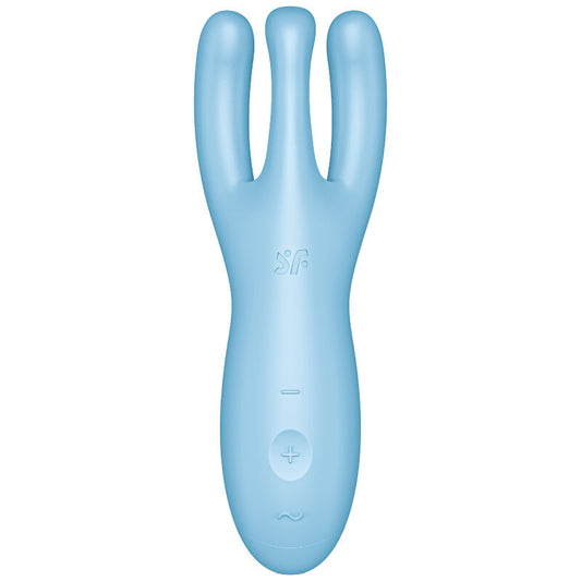 SATISFYER - THREESOME 4 VIBRADOR APP AZUL