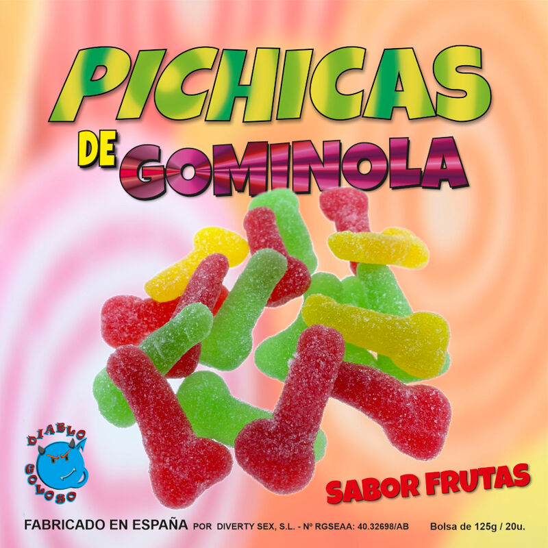 DIABLO GOLOSO - FRUITGOMMIES PICHITAS MET SUIKER