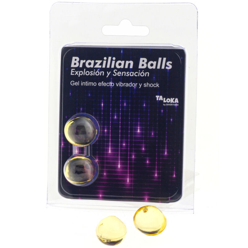 TALOKA - 2 BRAZILIAANSE BALLEN TRILLEND & SCHOKEFFECT OPWINDENDE GEL