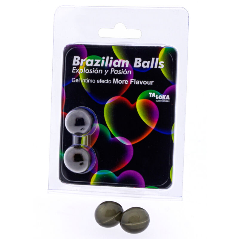TALOKA - 2 BRAZILIAN BALLS MEER SMAAK EFFECT SPANNENDE GEL
