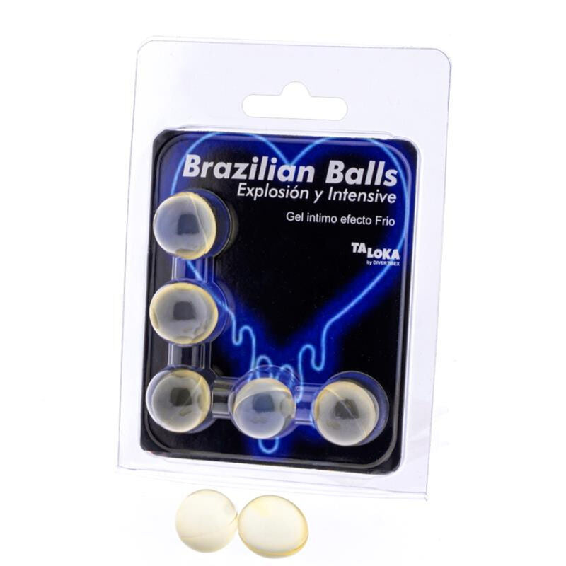 TALOKA - 5 BRAZILIAN BALLS KOUD & TRILEFFECT OPWINDENDE GEL