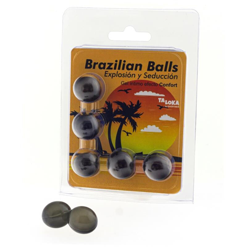 TALOKA - 5 BRAZILIAN BALLS COMFORT EFFECT OPWINDENDE GEL