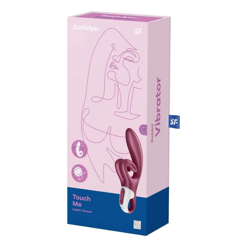 SATISFYER - TOUCH ME KONIJN VIBRATOR ROOD