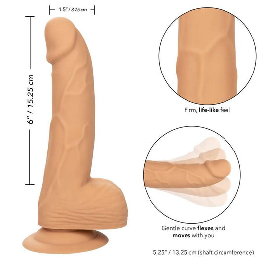CALEXOTICS - SILICONEN NOppen 15,24 CM HUIDKLEUR