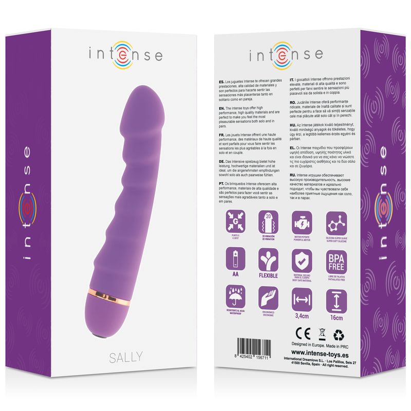 INTENSE - SALLY 20 SNELHEDEN SILICONEN LILA