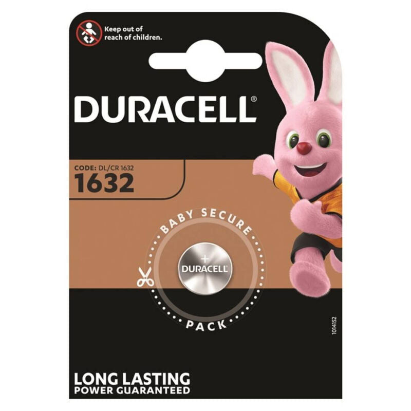 DURACELL - KNOPCEL BATTERIJ LITHIUM CR1632 3V 1 STUK