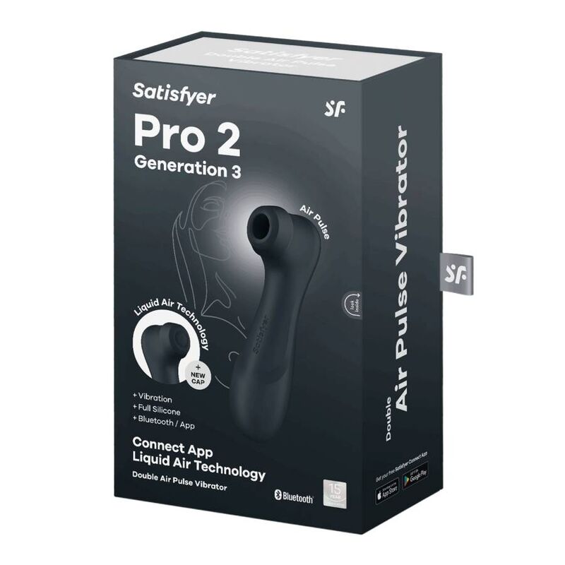 SATISFYER - PRO 2 GENERATIE 3 ZWART BLUETOOTH & APP