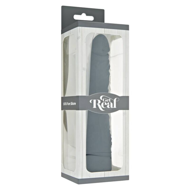 GET REAL - KLASSIEKE SLANKE VIBRATOR ZWART
