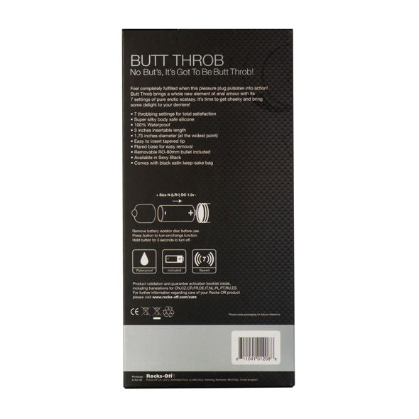 ROCKS-OFF - BILNAAD PULSATIE P-PUNT STIMULATOR 7 SNELHEDEN ZWART