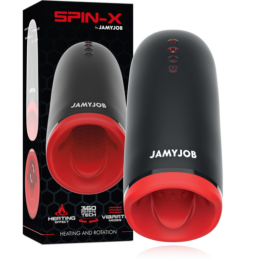 JAMYJOB - SPIN-X VERWARMENDE EN ROTERENDE MASTURBATOR