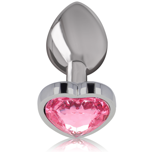 INTENSE - ALUMINIUM METALEN ANALE PLUG ROZE HART MAAT S