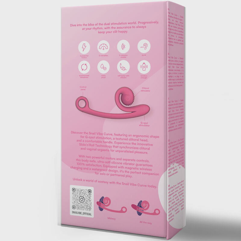 SNAIL VIBE - CURVE VIBRATOR ROZE