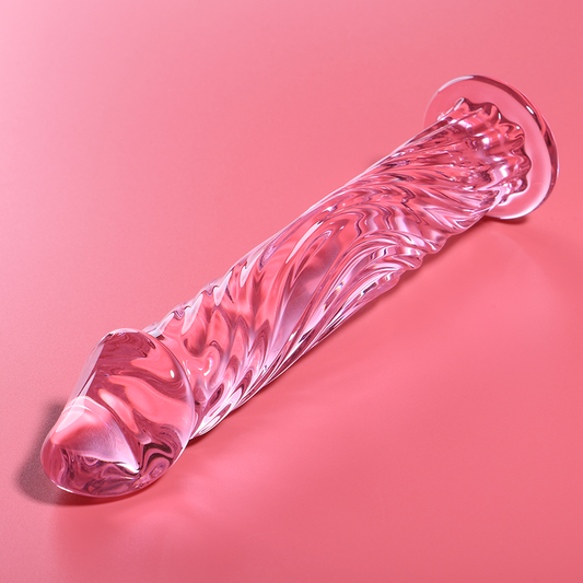 NEBULA SERIES BY IBIZA - MODELO 12 DILDO CRISTAL ROZE 17 CM -O- 3.5 CM