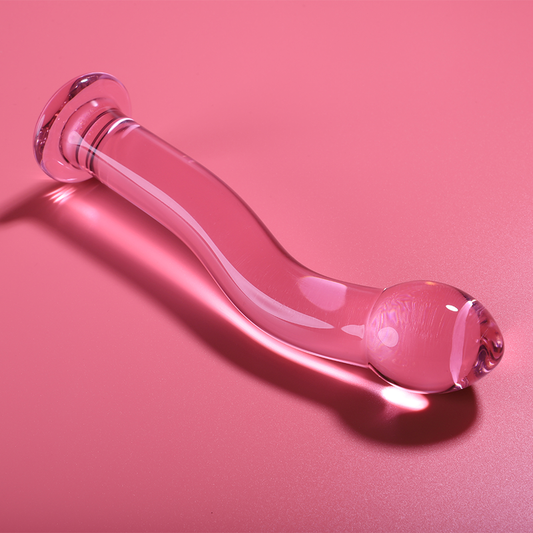 NEBULA SERIE VAN IBIZA - MODEL 18 DILDO BOROSILICAATGLAS ROZE 18.5 CM -O- 3.5 CM
