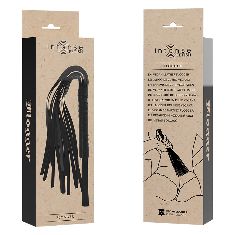 INTENS - FETISJ VEGAAN LEREN FLOGGER