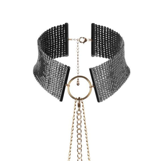 BIJOUX - DÉSIR MÉTALLIQUE ZWARTE METALEN KETTING