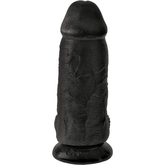 KING COCK - DIKKE REALISTISCHE PENIS 23 CM ZWART