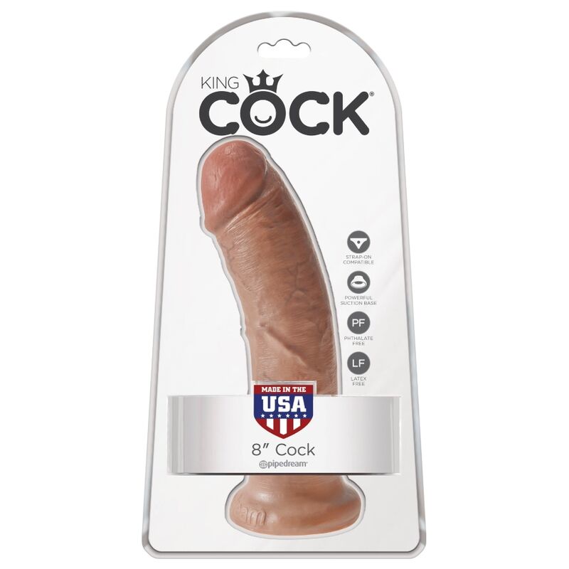 KING COCK - REALISTISCHE PENIS 19,5 CM KARAMEL