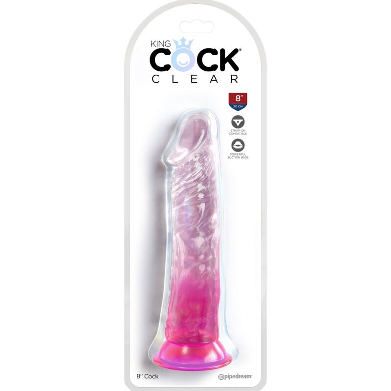 KING COCK - DUIDELIJKE REALISTISCHE PENIS 19,7 CM ROZE