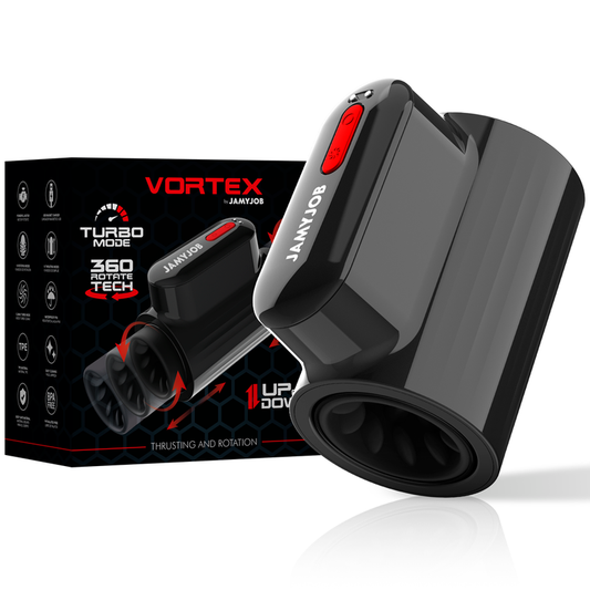 JAMYJOB - VORTEX STOOT- EN 360 GRADEN ROTERENDE TURBO STAND MASTURBATOR