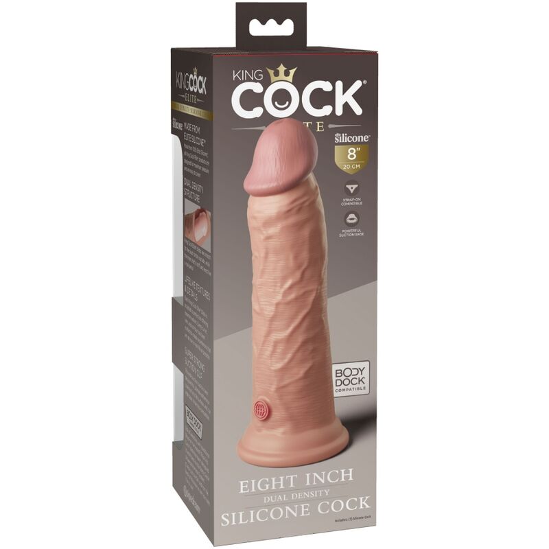 KING COCK - ELITE REALISTISCHE SILICONEN DILDO 20.3 CM