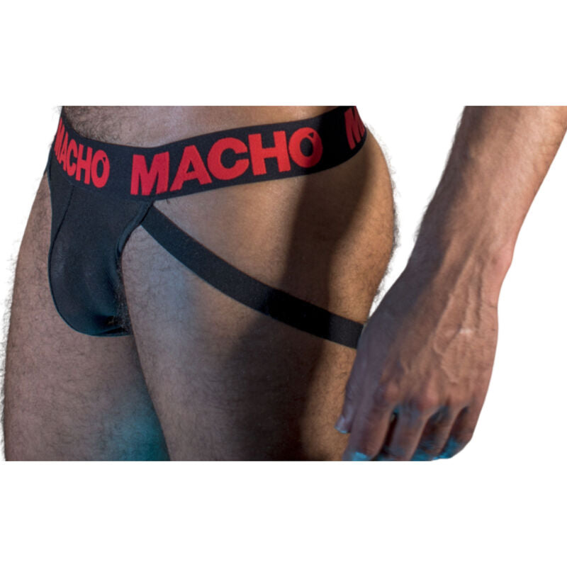 MACHO - MX26X2 JOCK ZWART/ROOD L