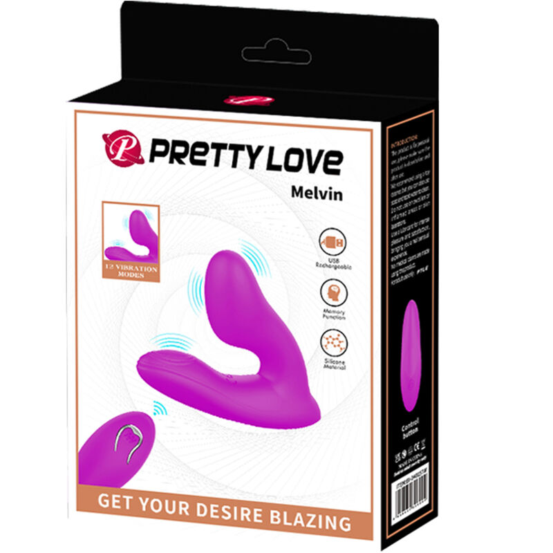 PRETTY LOVE - MELVIN CLITORIS MASSAGER MET AFSTANDSBEDIENING