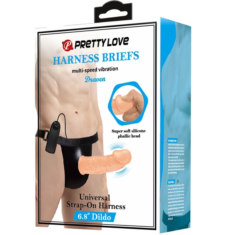 PRETTY LOVE - HARNASSLIP MET VIBRERENDE DILDO INBEGREPEN