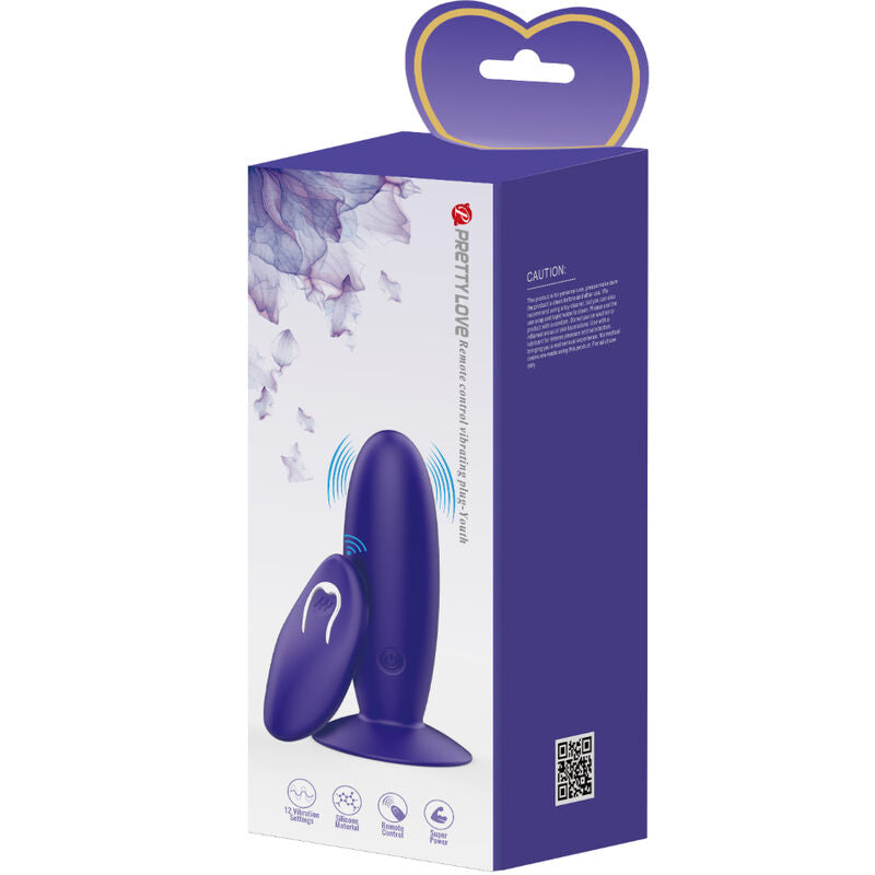 PRETTY LOVE - YOUTH ANALE PLUG VIBRATOR MET AFSTANDSBEDIENING PAARS