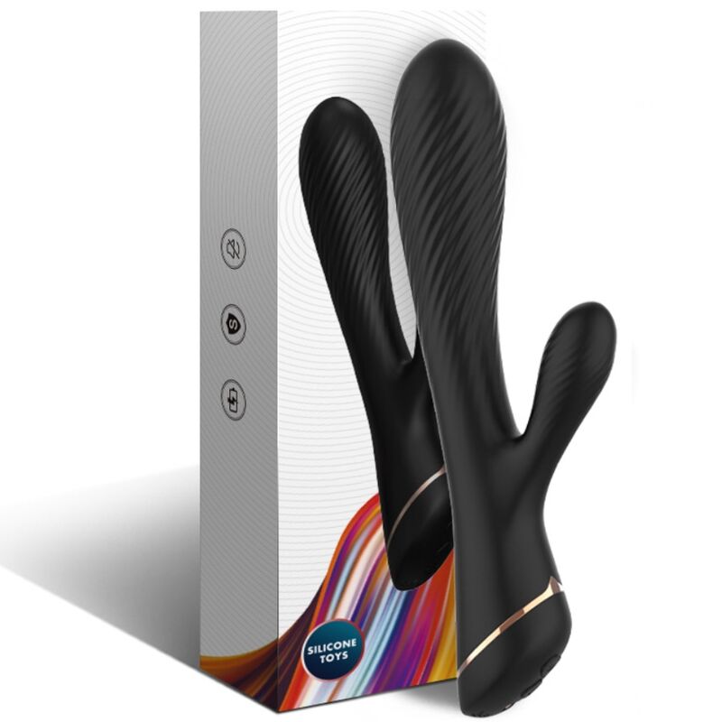 ARMONY - VIBRATOR KONIJN SILICONE ZWART
