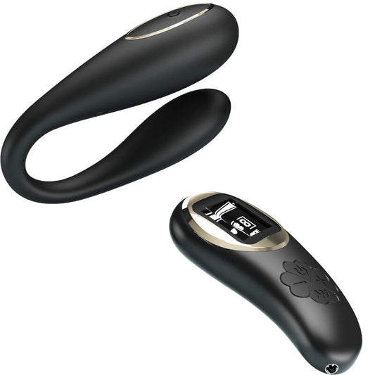 PRETTY LOVE - NATHAN DOUBLE PLEASURE VIBRATOR AFSTANDSBEDIENING