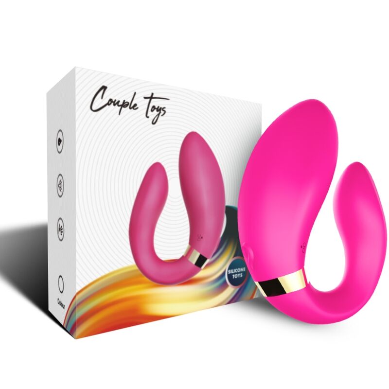ARMONY - CRESCENT VIBRATOR VOOR KOPPELS AFSTANDSBEDIENING FUCHSIA