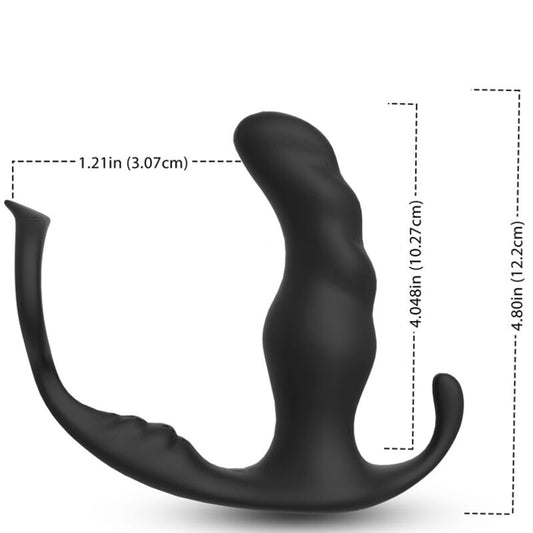 ARMONY - KNIGHT VIBRATOR ANAAL PROSTAAT & RING AFSTANDSBEDIENING ZWART