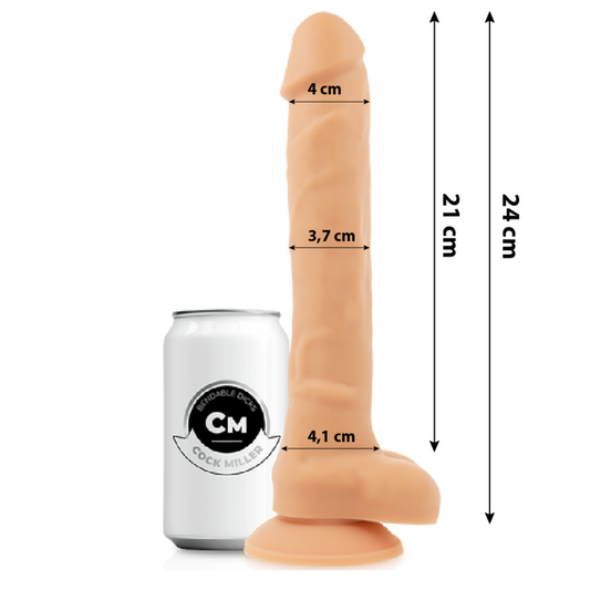 COCK MILLER - SILICONEN DICHTHEID ARTICULEERBARE COCKSIL 24 CM