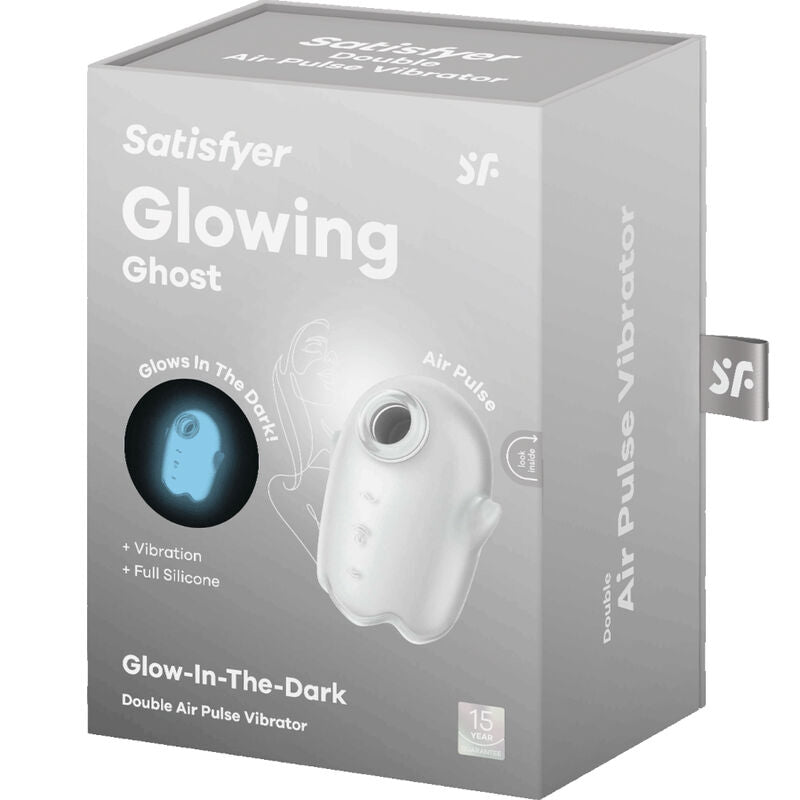 SATISFYER - GLOWING GHOST AIR PULSE & WITTE VIBRATOR