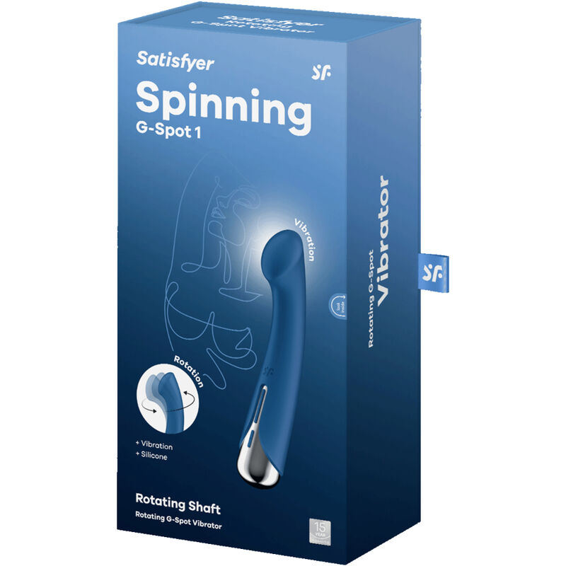 SATISFYER - SPINNING G-SPORT 1 ROTERENDE VIBRATOR BLAUW