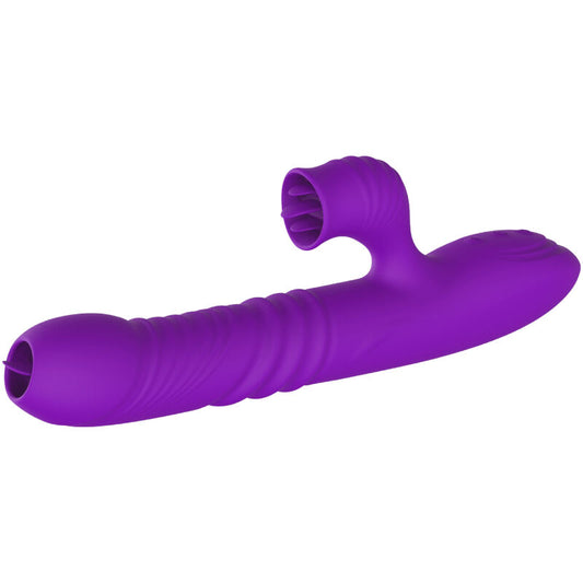 ARMONY - G-SPOT KONIJN VIBRATOR MET STIMULERENDE TONG EN VIOLET WARMTE-EFFECT