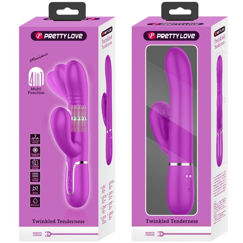 PRETTY LOVE - MULTIFUNCTIONELE G-SPOT VIBRATOR FUCHSIA