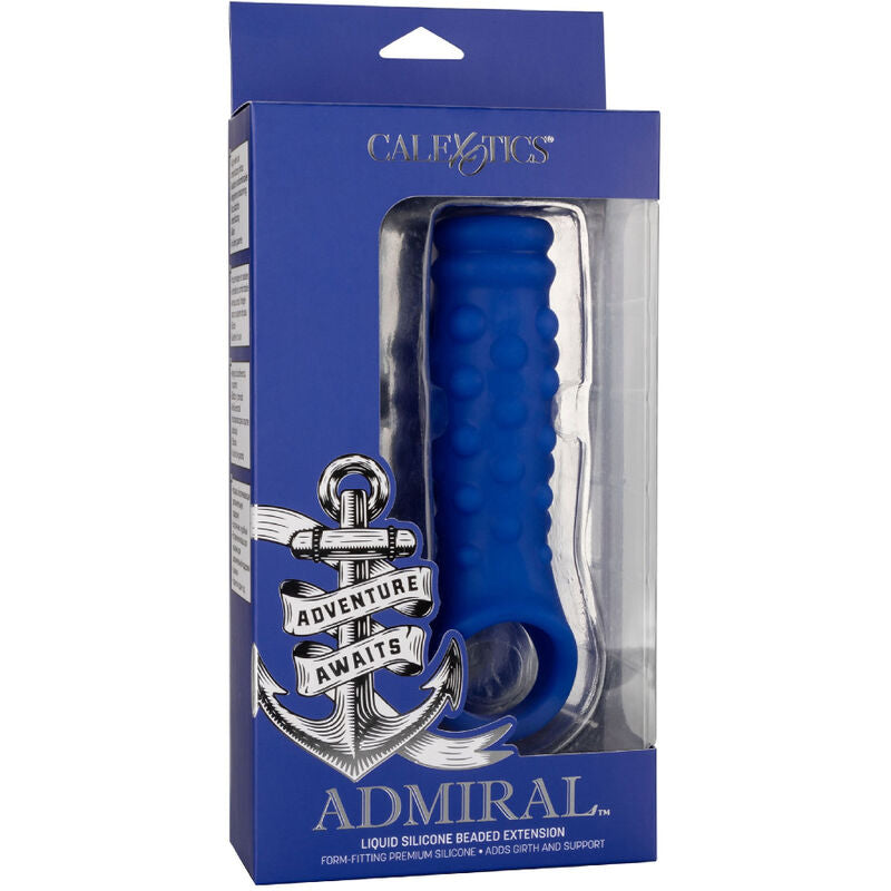 CALEXOTICS - ADMIRAL BEADED PENIS HOES VLOEIBAAR SILICOON BLAUW