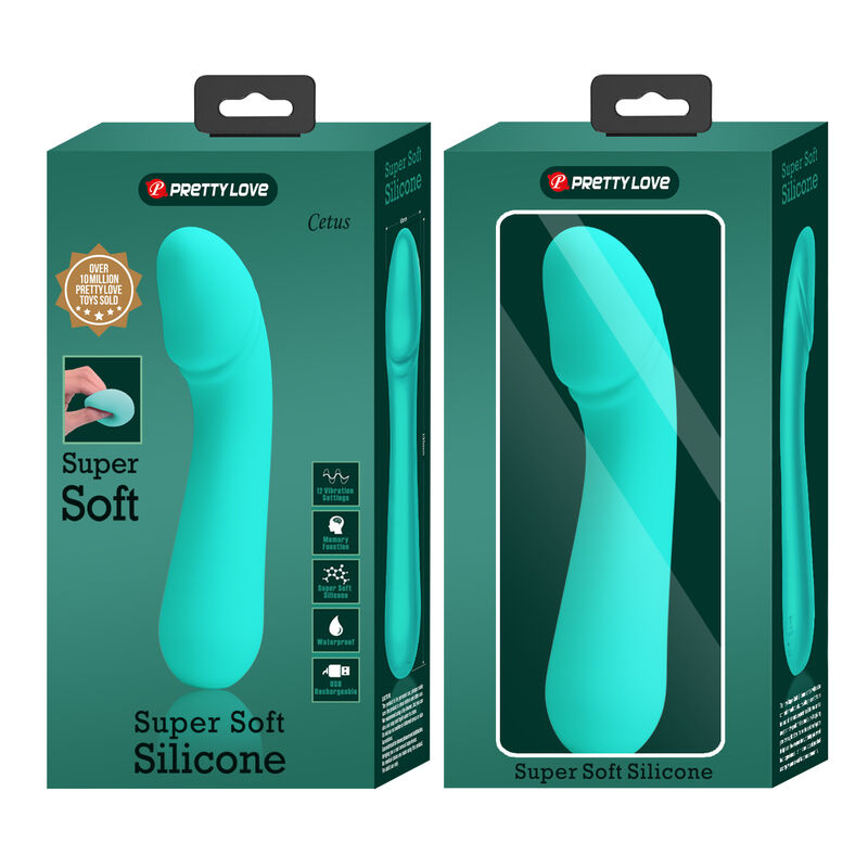 PRETTY LOVE - CETUS OPLAADBARE VIBRATOR AQUA GROEN