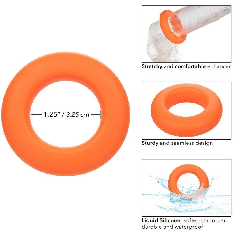 CALEXOTICS - ALPHA PROLONG LARGE RING ORANJE