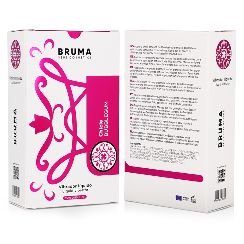 BRUMA - LIQUID VIBRATOR ULTRA GLIJDEND BUBBELGUM 15 ML