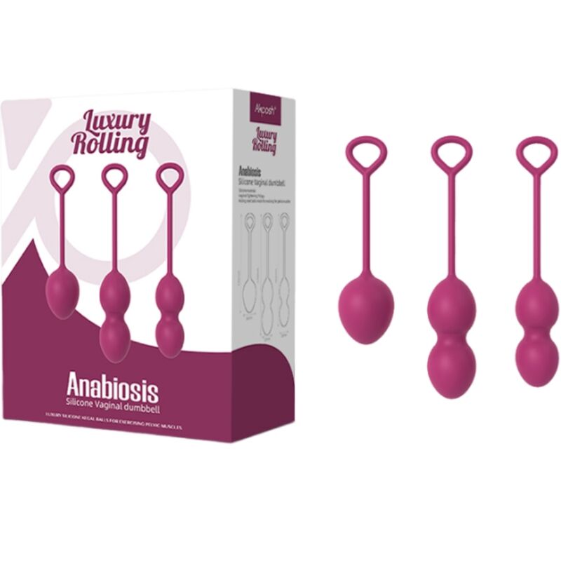 ARMONY - ANABIOSIS VAGINALE DUMBBEL 3 NIVEAUS BORDEAUXROOD